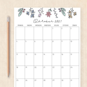 kalender 2027 printen