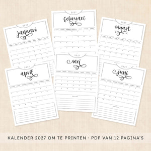 kalender 2027 printen