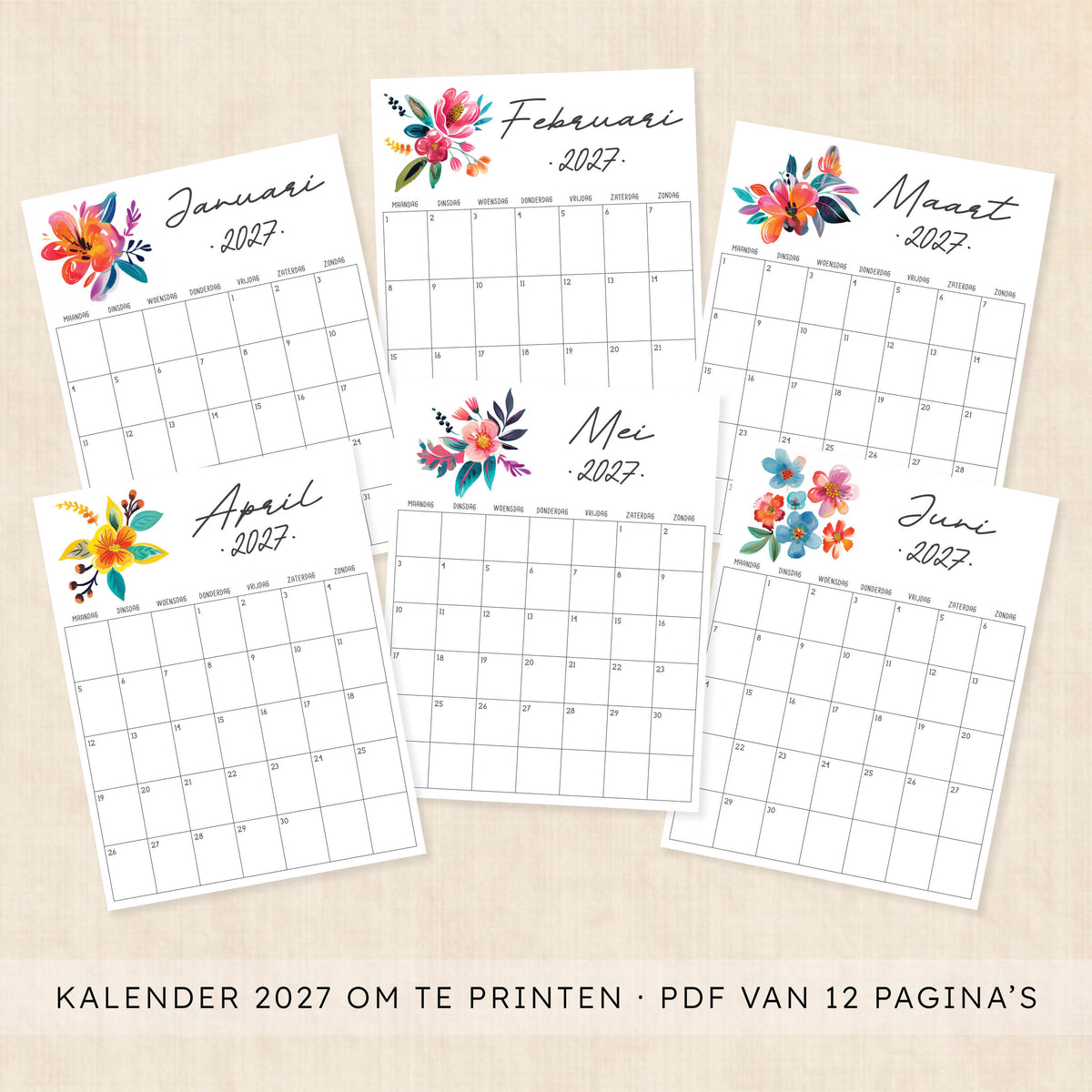kalender 2027 printen