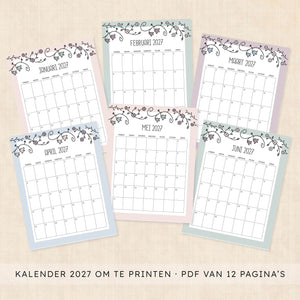 kalender 2027 printen