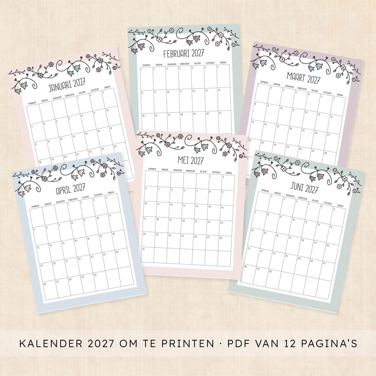 kalender 2027 printen
