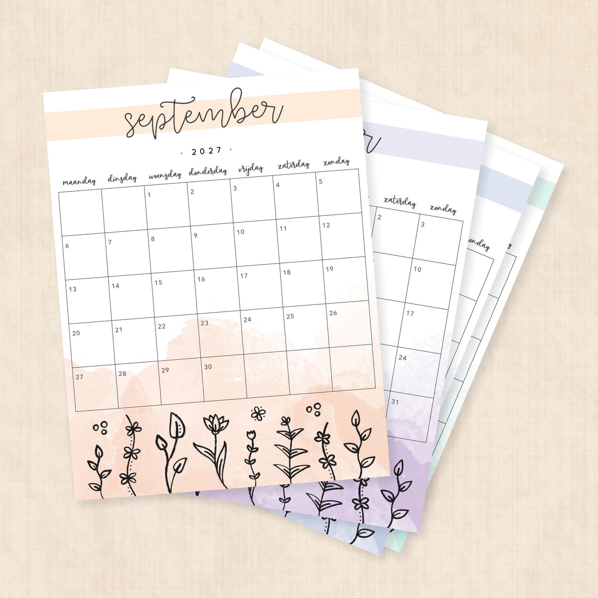 kalender 2027 printen