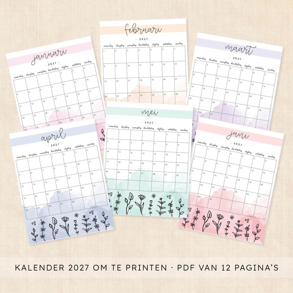 kalender 2027 printen
