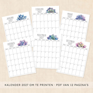 kalender 2027 printen
