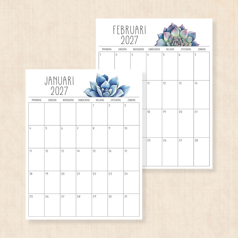 kalender 2027 printen