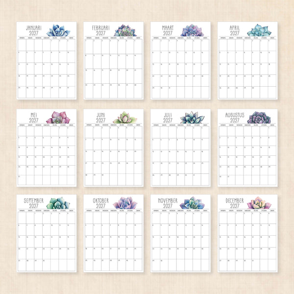 kalender 2027 printen
