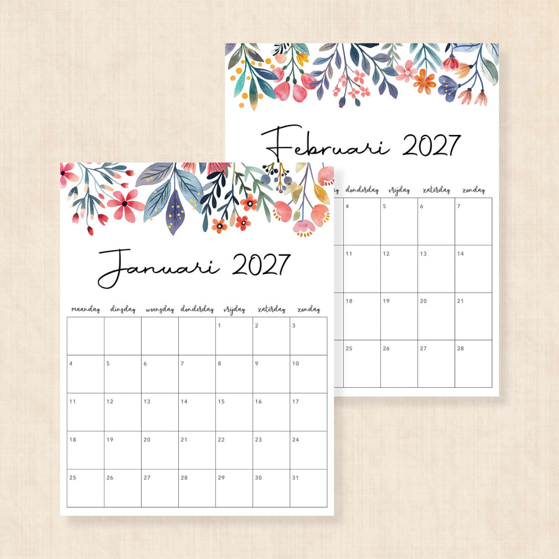 kalender 2027 printen