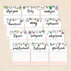 kalendarz 2027 do druku