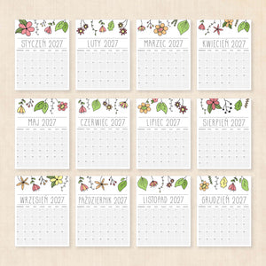 kalendarz 2027 do druku