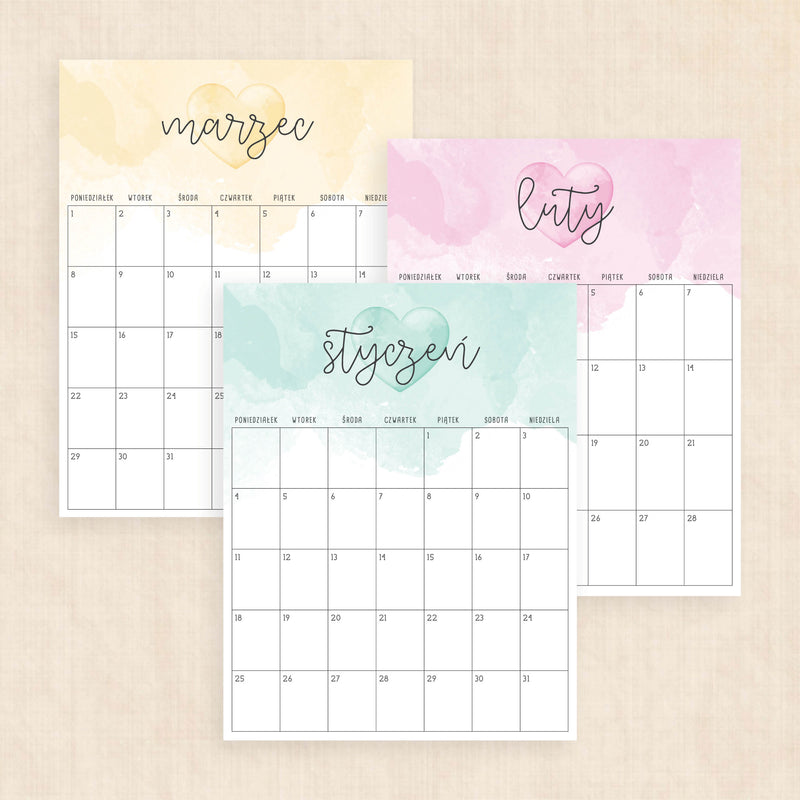 kalendarz 2027 do druku