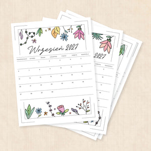 kalendarz 2027 do druku