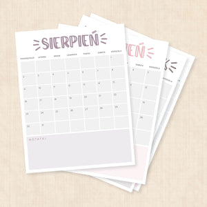 Kalendarz 2027 do druku