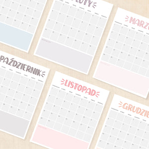 Kalendarz 2027 do druku