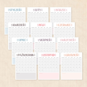 Kalendarz 2027 do druku