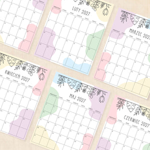 kalendarz 2027 do druku