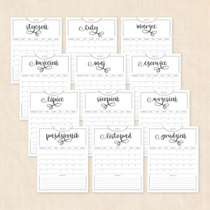 Kalendarz 2027 do druku