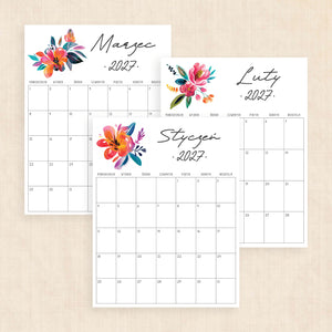 Kalendarz 2027 do druku