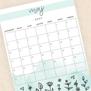 Kalendarz 2027 do druku