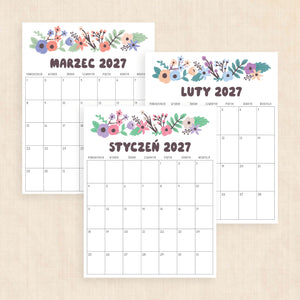 Kalendarz 2027 do druku