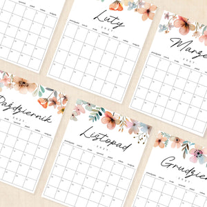 Kalendarz 2027 do druku