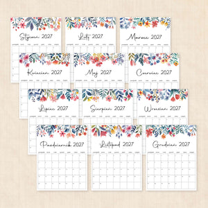 Kalendarz 2027 do druku