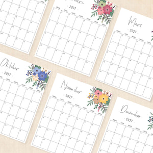 Kalender 2027 att skriva ut