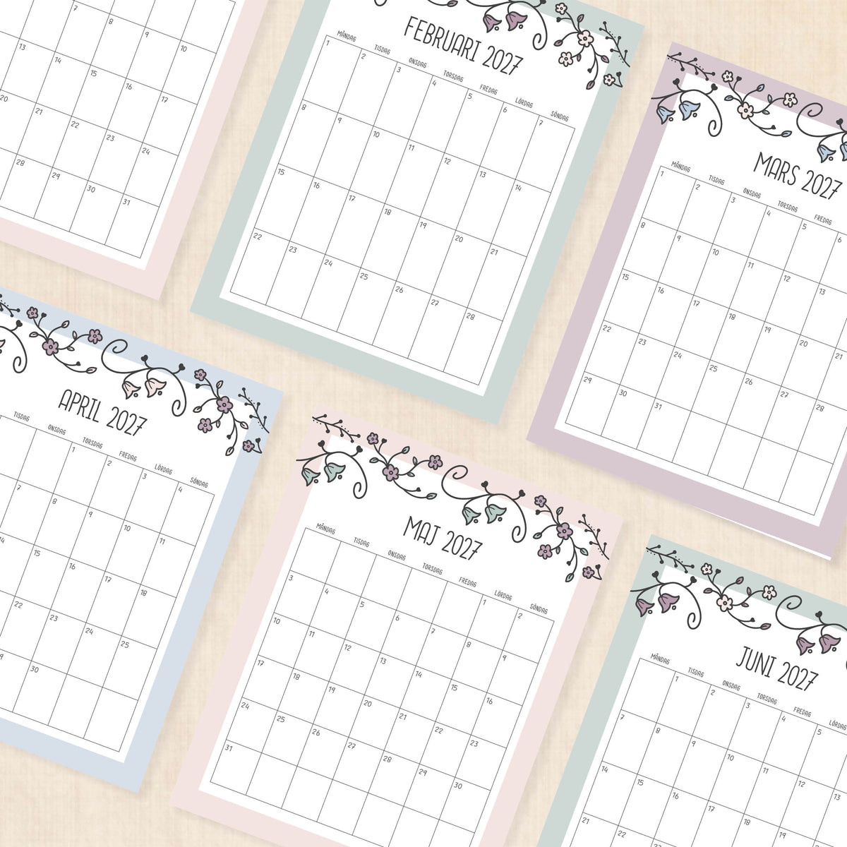 kalender 2027 att skriva ut