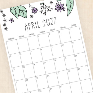 kalender 2027 att skriva ut