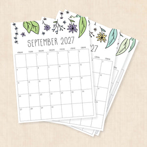 kalender 2027 att skriva ut