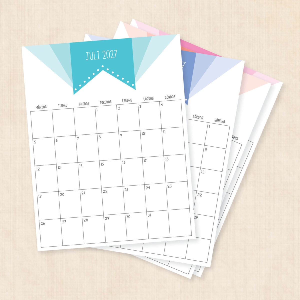 kalender 2027 utskrift
