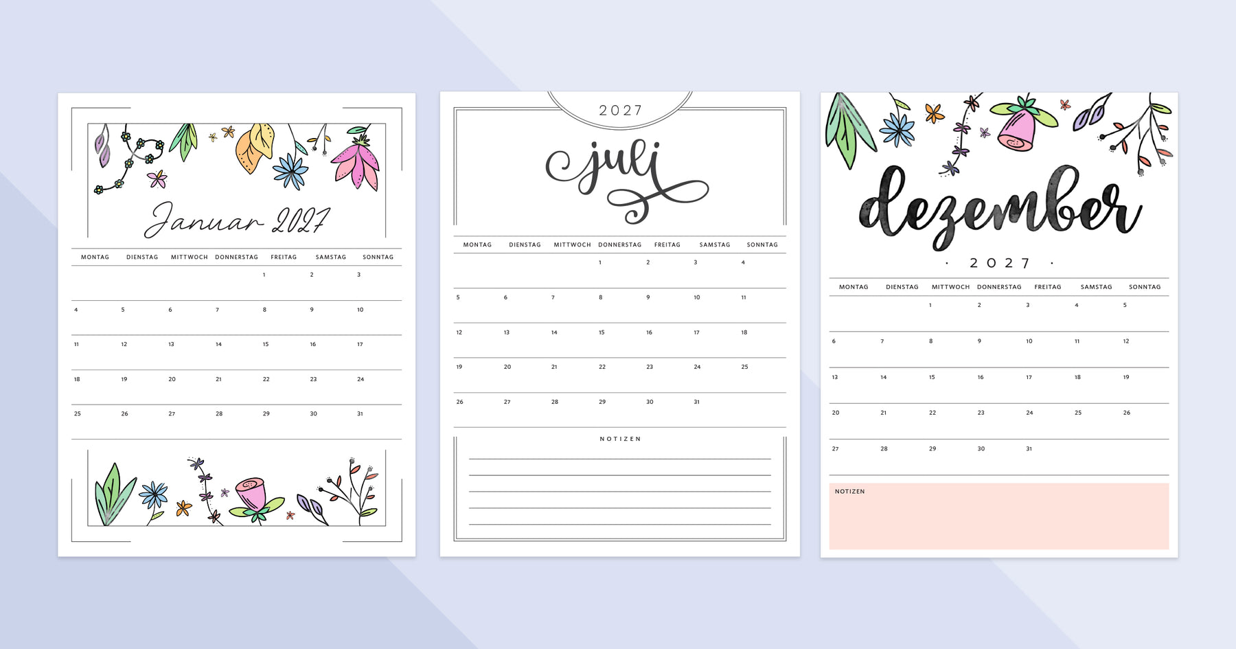 kalender 2027 pdf zum ausdrucken