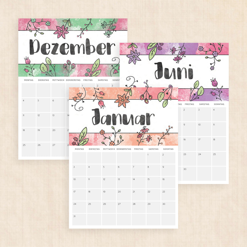 Kalender 2028 zum Ausdrucken