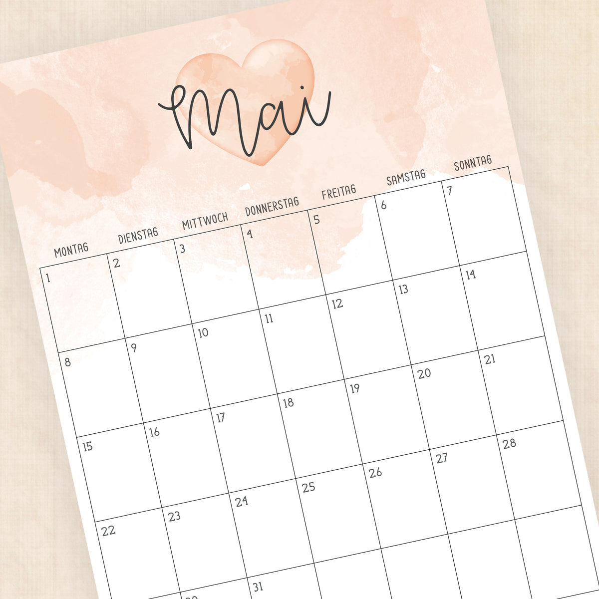Kalender 2028 zum Ausdrucken