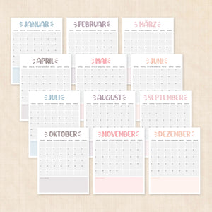 Kalender 2028 zum Ausdrucken