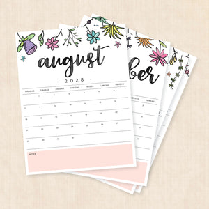 Kalender 2028 print selv
