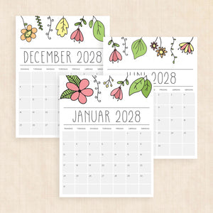 Kalender 2028 print selv