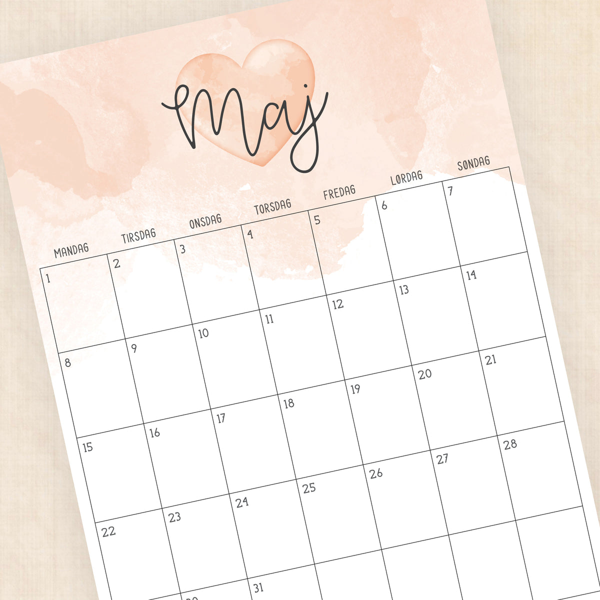 Kalender 2028 print selv: Colorful Crush