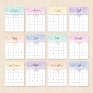 Kalender 2028 print selv: Colorful Crush