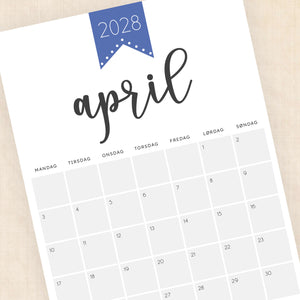 Kalender 2028 print selv: Polished Pride