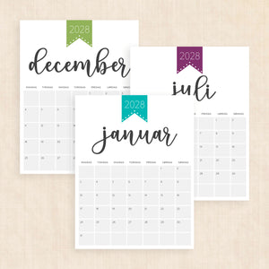 Kalender 2028 print selv: Polished Pride