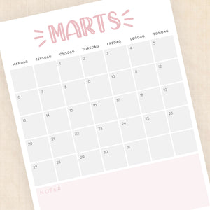Kalender 2028 print selv: Sassy Splash