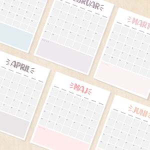 Kalender 2028 print selv: Sassy Splash