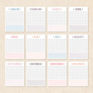 Kalender 2028 print selv: Sassy Splash