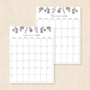 Kalender 2028 print selv: Wildflower Whimsy