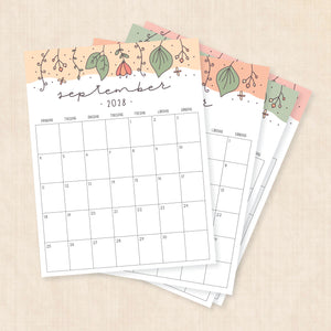 Kalender 2028 print selv: Garden Gala