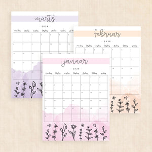 Kalender 2028 print selv: Springtime Splash