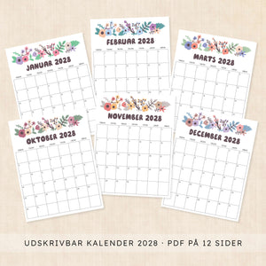 Kalender 2028 print selv: Driftwood Dreams