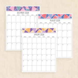 Kalender 2028 print selv: Magic Mosaic