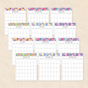 Kalender 2028 print selv: Magic Mosaic