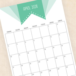 Kalender 2028 print selv: Superhero Soul